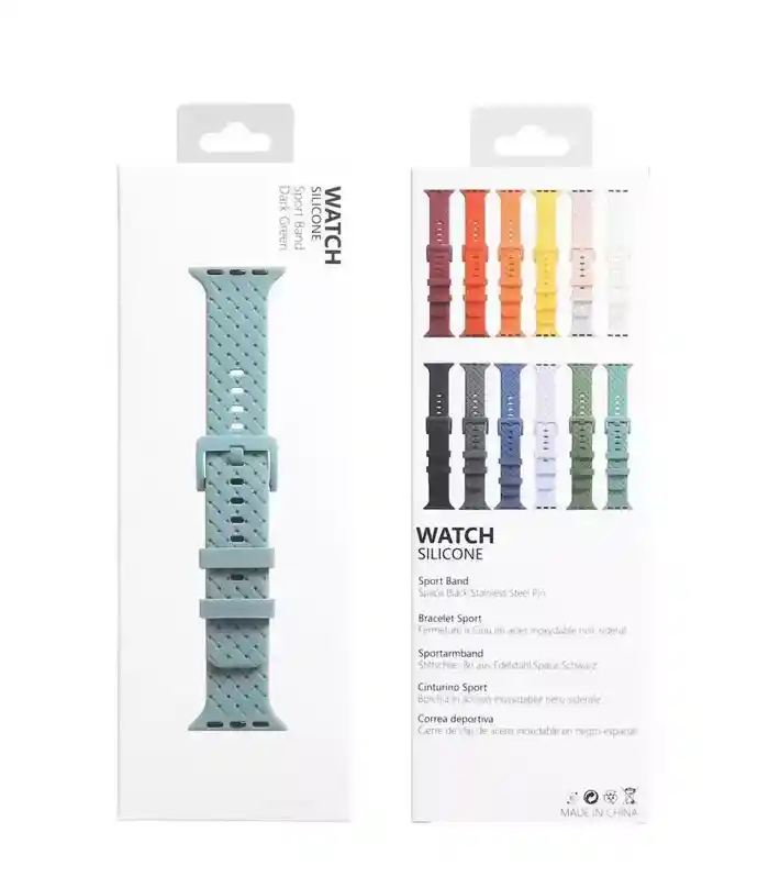 Premium Soft Silicone Sport Watch Strap for 42mm 44mm 41mm 45mm